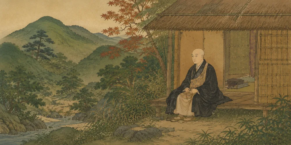 「わが庵は 都のたつみ しかぞすむ」の情景画