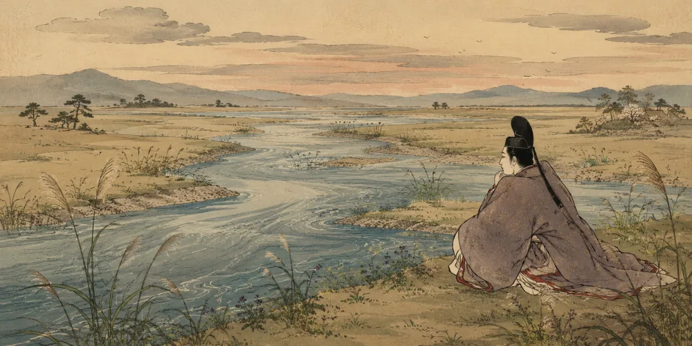 「みかの原 わきて流るる いづみ川」の情景画