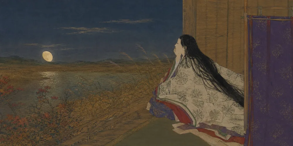 「やすらはで 寝なましものを さ夜ふけて」の情景画