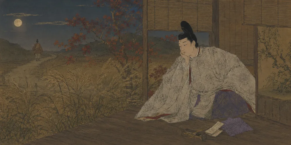 「いまはただ 思ひ絶えなむ とばかりを」の情景画
