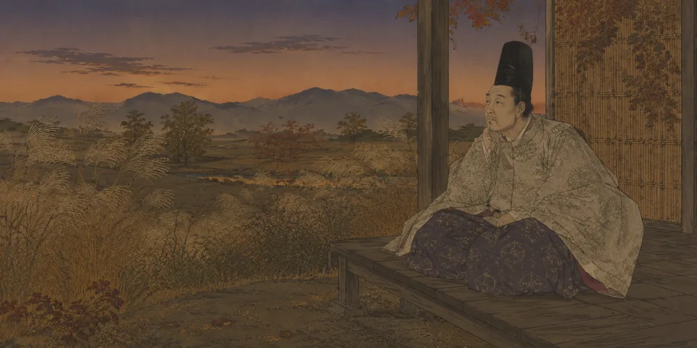 「ながらへば またこのごろや しのばれむ」の情景画