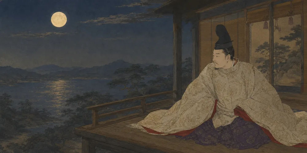 「人もをし 人もうらめし あぢきなく」の情景画